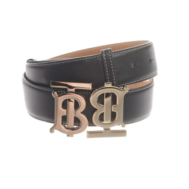Belt, in Black, Leather, Burberry
