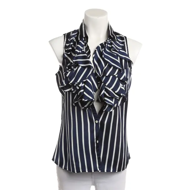 Blouse, in Navy, Polyester, Lauren Ralph Lauren
