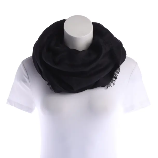 Shawl, in Black, Wool, Louis Vuitton