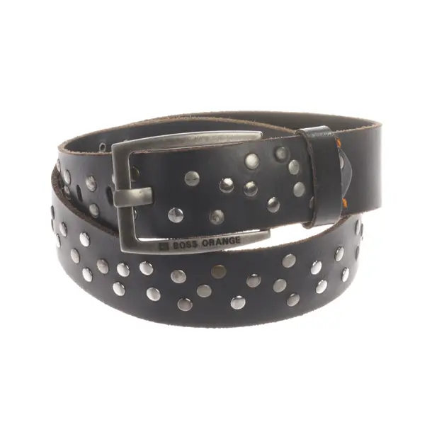 Gürtel, in Schwarz, Leder, Hugo Boss Orange