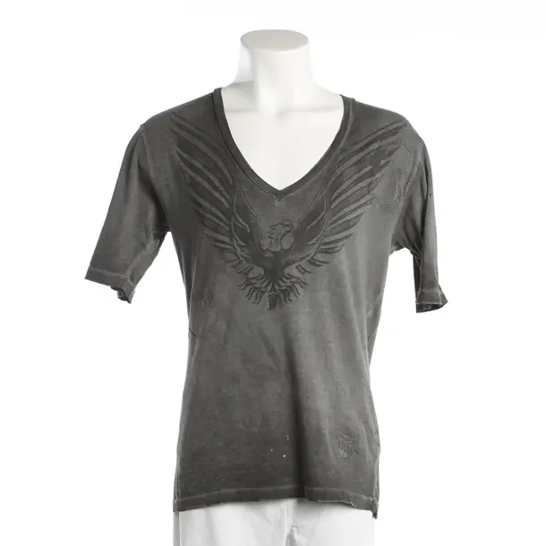 T-Shirt, in Dunkelgrau, Baumwolle, Dsquared