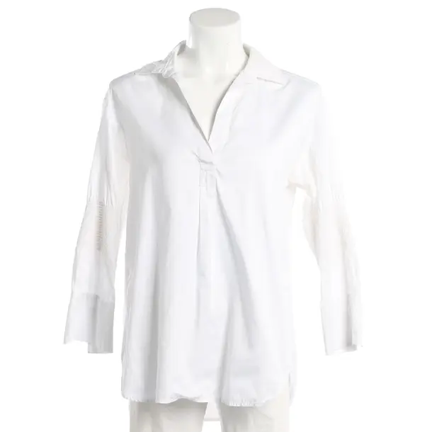 Blouse, in White, Cotton, Marc Cain