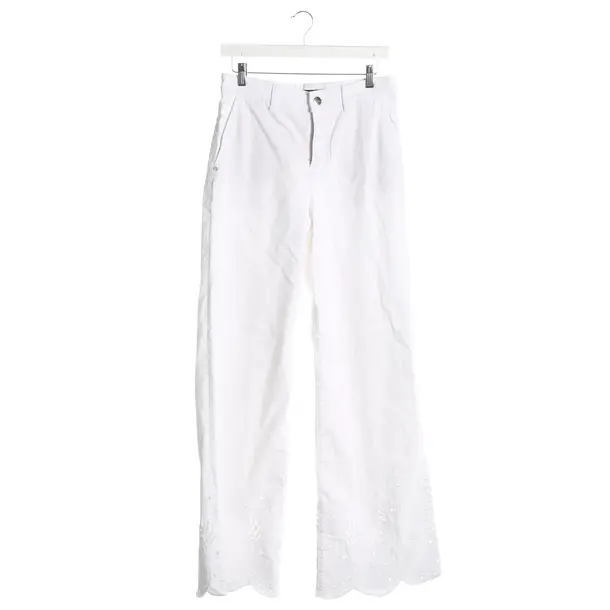 Pants, in White, Cotton, Marc Cain