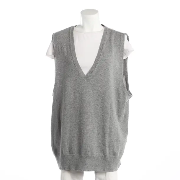 Sweater Vest, in Gray, Wool, SoSue