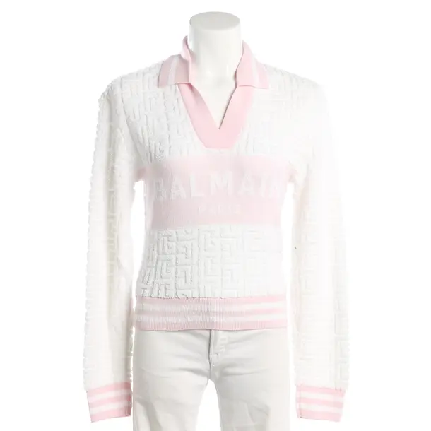 Maglione, in Bianco, Cotone, Balmain