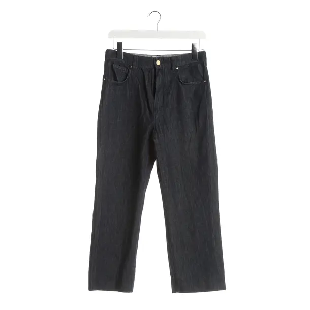 Pants, in Navy, Cotton, Max Mara