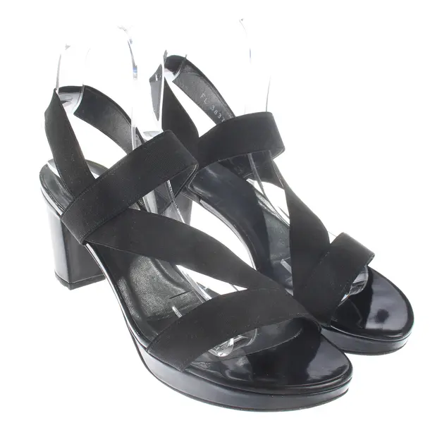 Heeled Sandals, in Black, Stuart Weitzman