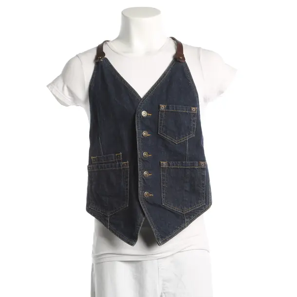 Vest, in Navy, Cotton, Dsquared