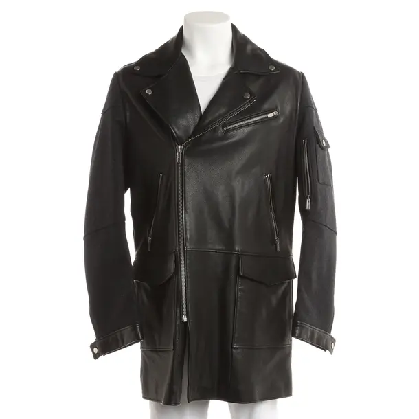 Leather Jacket, in Black, Leather, Hugo Boss Red Label