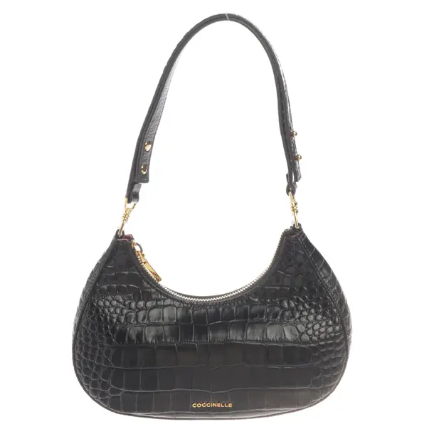 Shoulder Bag, in Black, Leather, Coccinelle