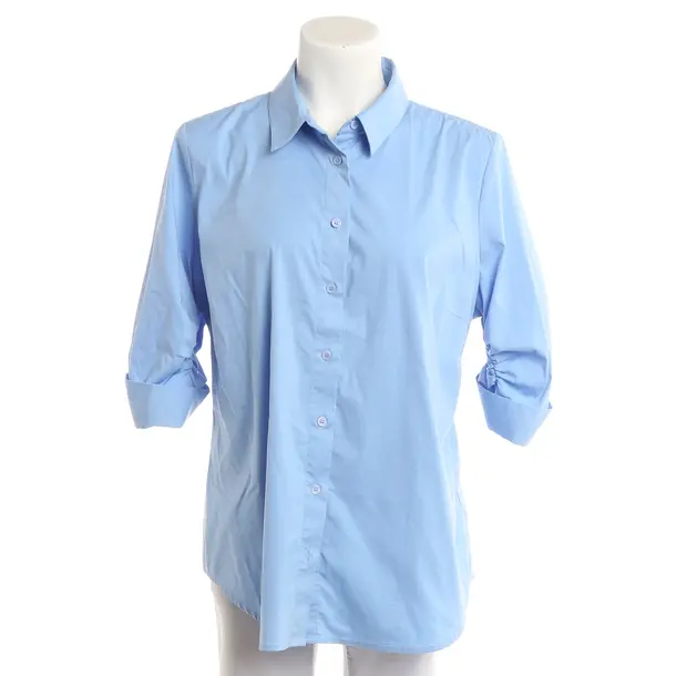 Bluse, in Hellblau, Baumwolle, Steffen Schraut