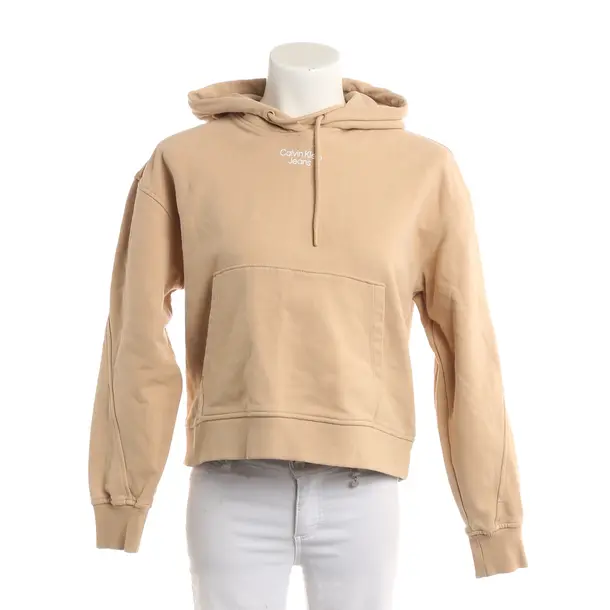 Hoodie, in Hellbraun, Baumwolle, Calvin Klein