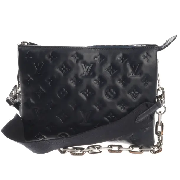 Shoulder Bag, in Navy, Canvas, Louis Vuitton