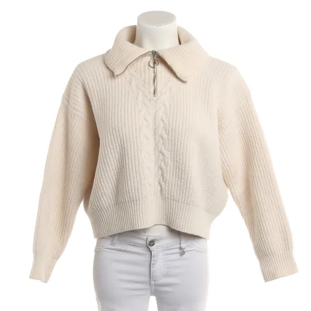 Jumper, in Cream, Wool, Sandro