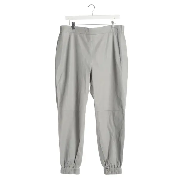 Hose, in Hellgrau, Leder, By Malene Birger