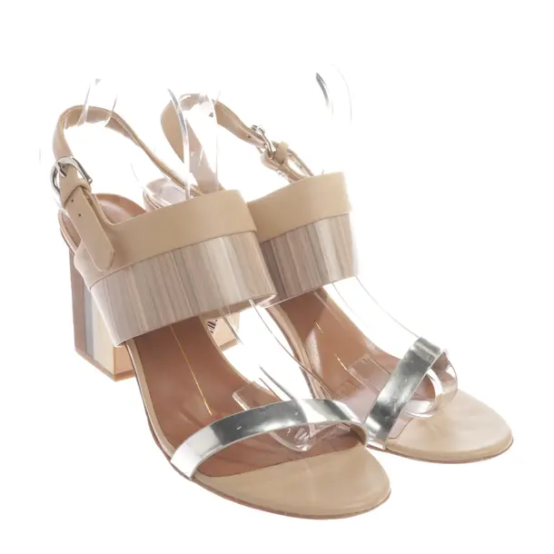 Heeled Sandals, in Beige, Lola Cruz