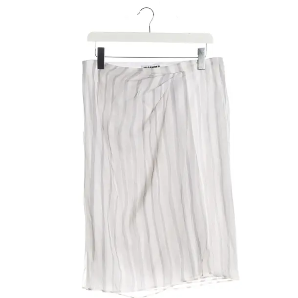 Rock, in Hellgrau, Seide, Jil Sander