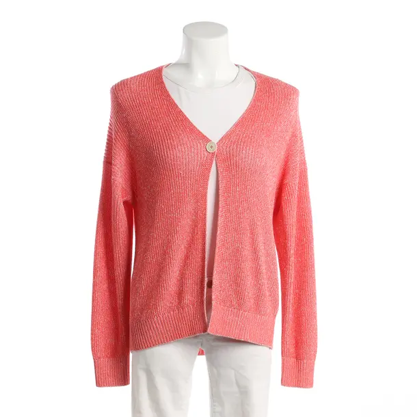 Cardigan, in Light Red, Linen, Bruno Manetti