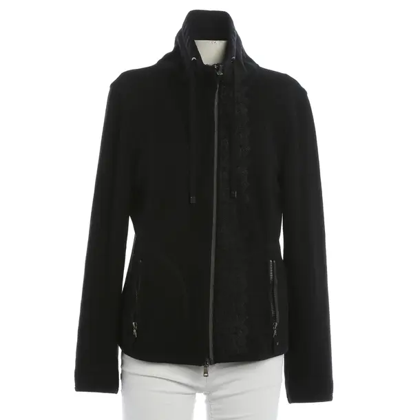 Fleece Jacket, in Black, Wool, Marc Cain Sports