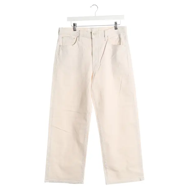 Jeans Slim Fit, in Cream, Baumwolle, Mother