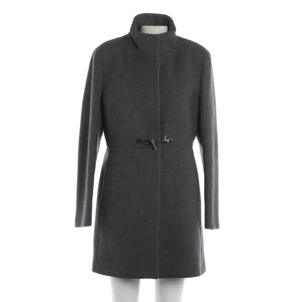 Mid-Season Coat, in Gray, Wool, Fay