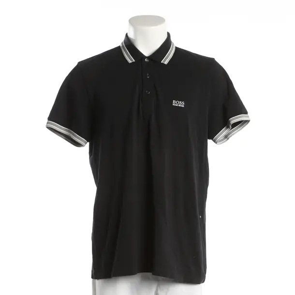 Poloshirt, in Schwarz, Baumwolle, Hugo Boss Green