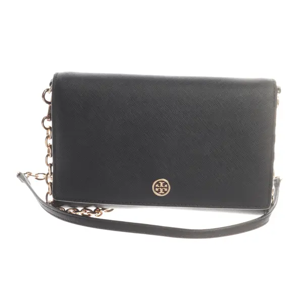Wallet on Chain, in Schwarz, Leder, Tory Burch