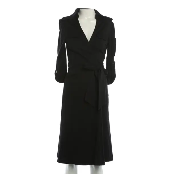 Kleid, in Schwarz, Wolle, Diane von Furstenberg