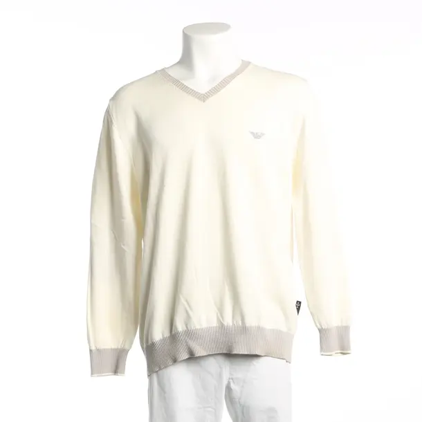 Pullover, in Weiß, Baumwolle, Emporio Armani