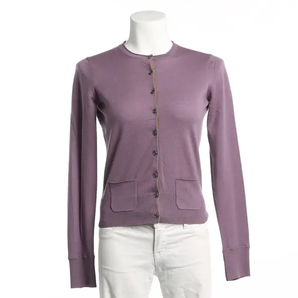 Cardigan, in Purple, Wool, Windsor