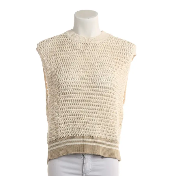 Sweater Vest, in Cream, Cotton, Drykorn