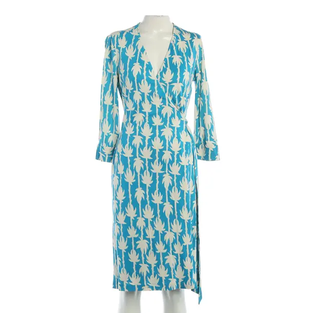 Dress, in Blue, Silk, Diane von Furstenberg