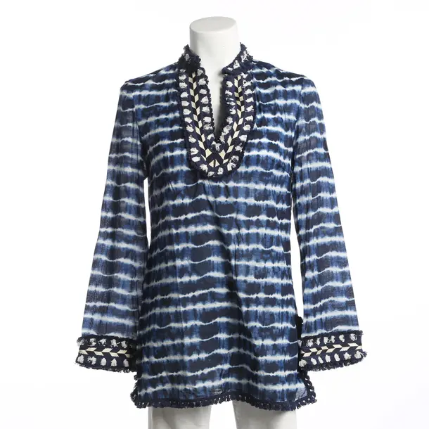 Blouse, in Navy, Cotton, Tory Burch