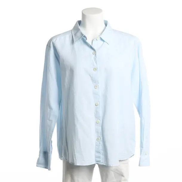 Blouse, in Light Blue, Cotton, Marc Cain