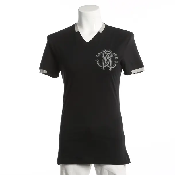 Shirt, in Black, Cotton, Roberto Cavalli