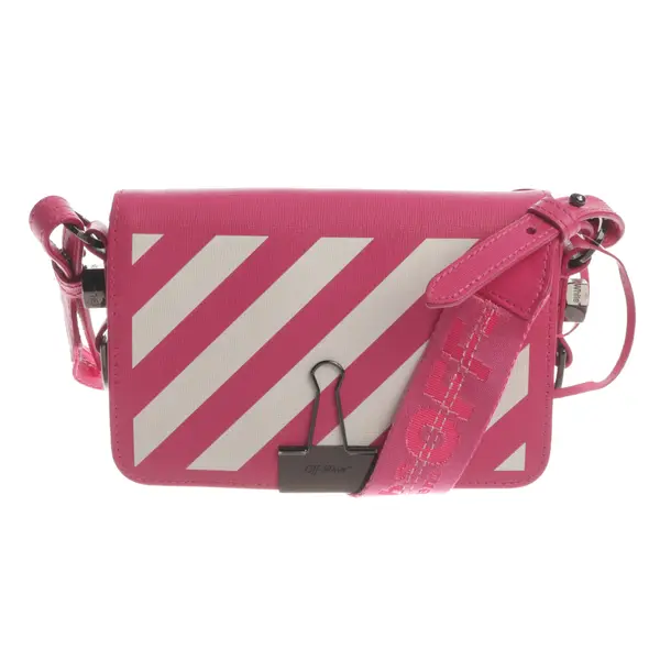 Shoulder Bag, in Pink, Leather, Off-White