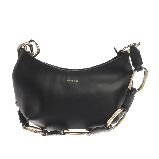 Schultertasche, in Schwarz, Leder, Anine Bing