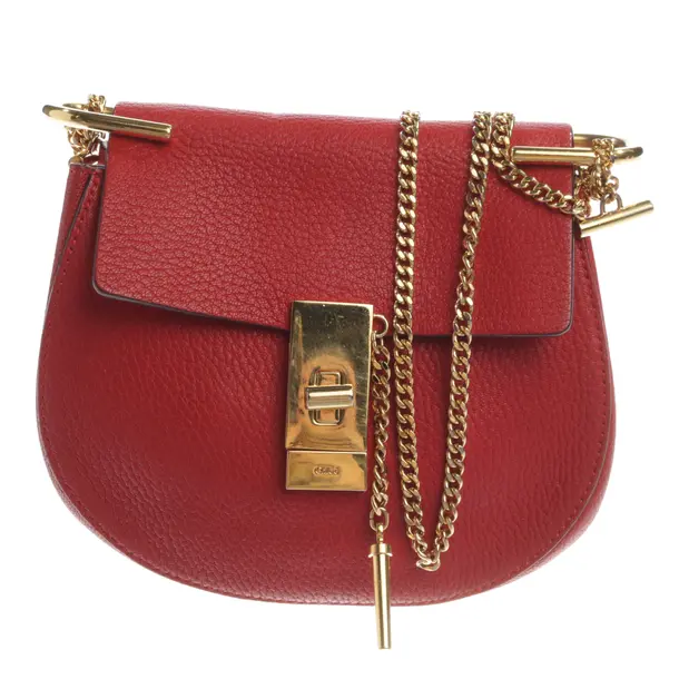 Schultertasche, in Rot, Leder, Chloé