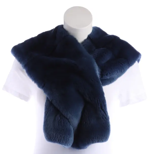 Scarf, in Blue, Fur, Manzoni 24
