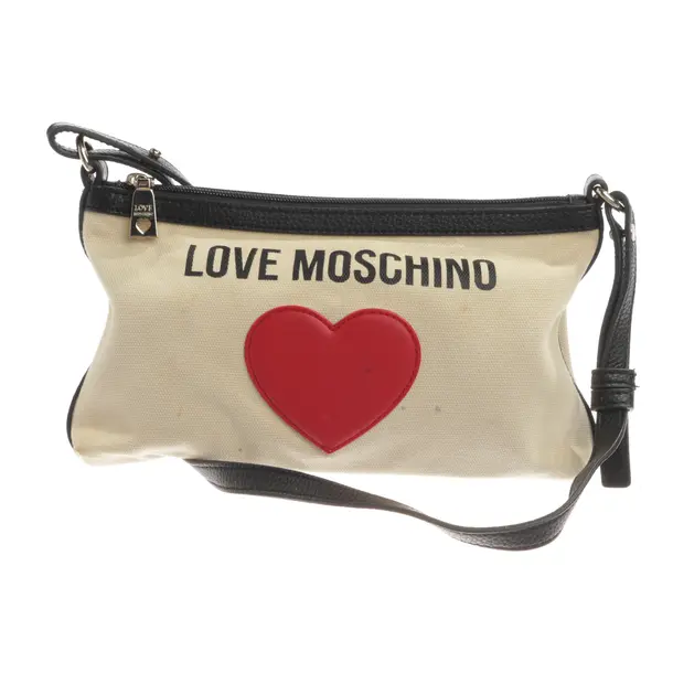 Schultertasche, in Mehrfarbig, Baumwolle, Love Moschino