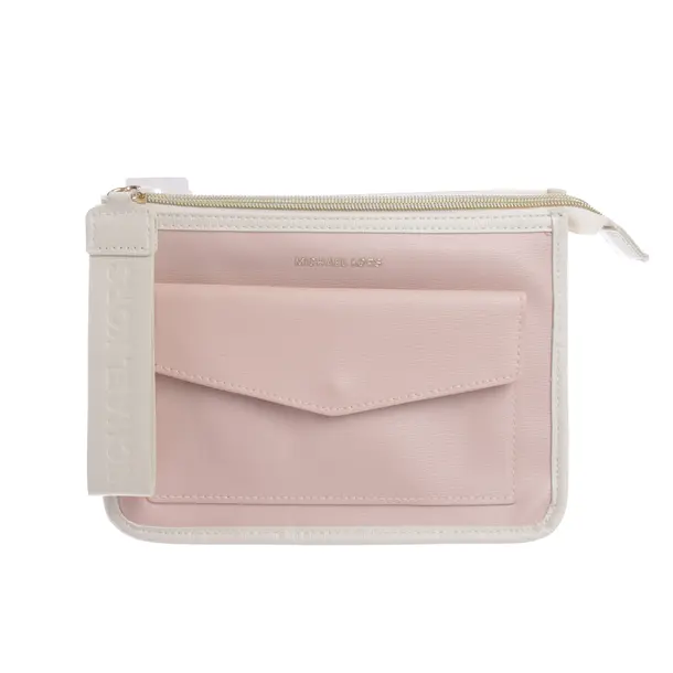 Kosmetiktasche, in Rosa, Polyurethan, Michael Kors