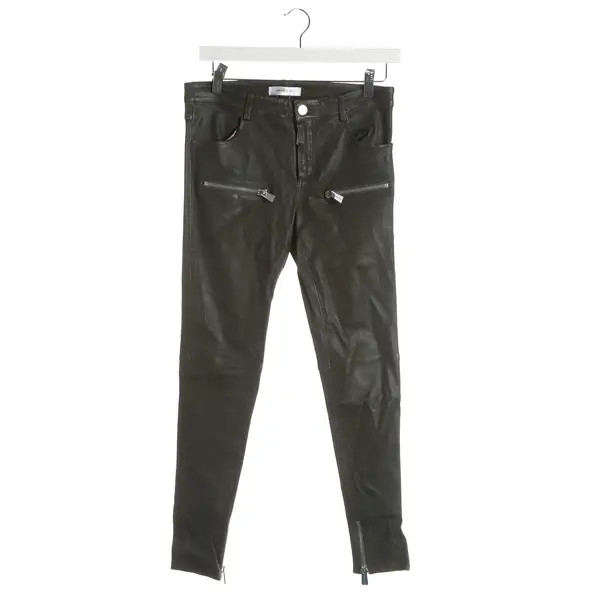 Pants, in Dark Green, Leather, Anine Bing