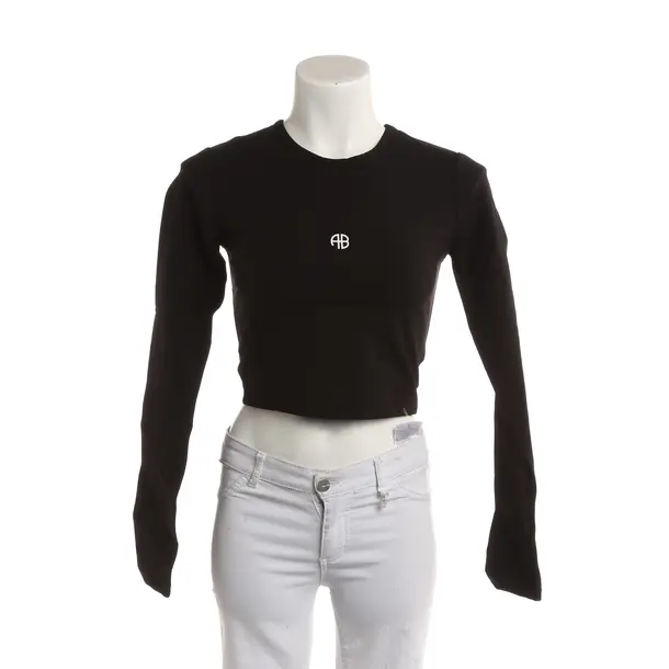 Long Sleeve Shirt, in Black, Polyamide, Anine Bing