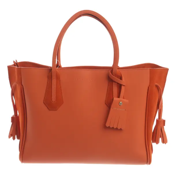 Handtasche, in Orange, Leder, Longchamp