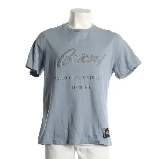 Maglietta, in Blu, Cotone, Brioni