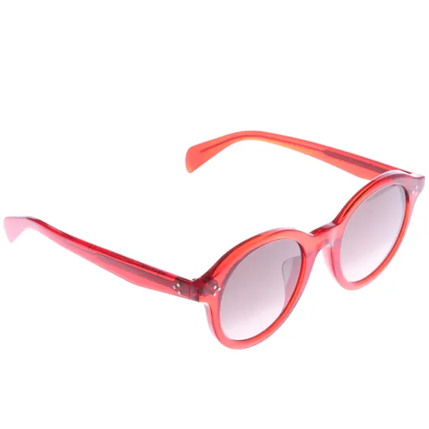 Sonnenbrille, in Rot, Kunststoff, Céline