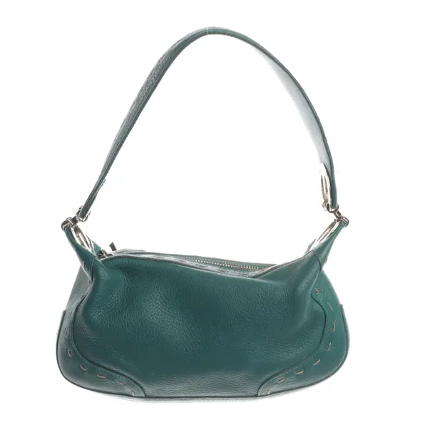 Schultertasche, in Blau, Leder, Escada
