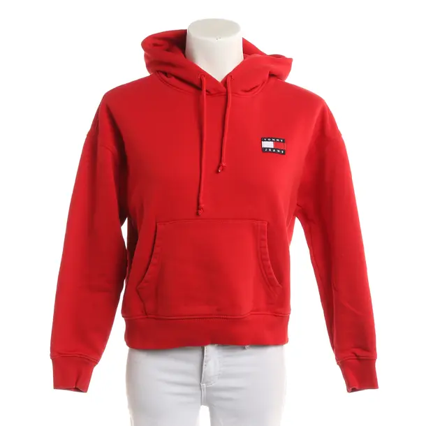 Hoodie, in Red, Cotton, Tommy Jeans