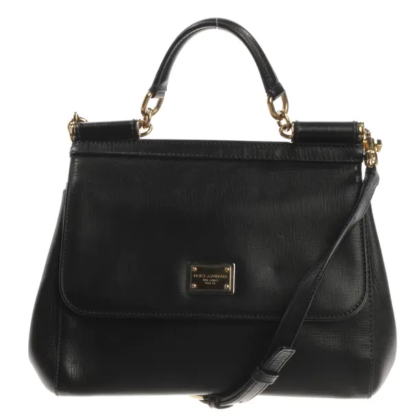 Handbag, in Black, Leather, Dolce & Gabbana