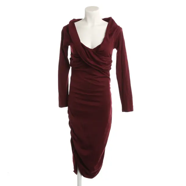Cocktail Dress, in Bordeaux, Wool, Diane von Furstenberg